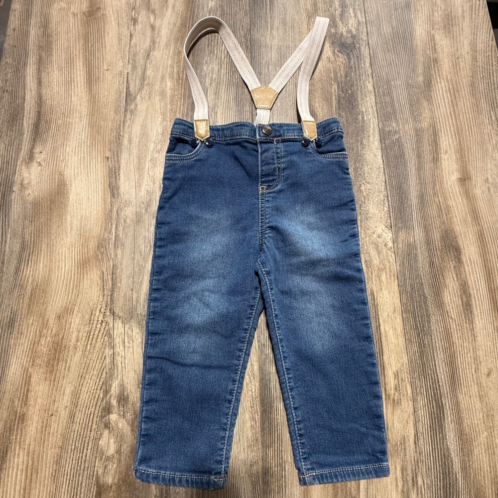 OshKosh B'gosh Suspender Jeans Blue Denim Americana